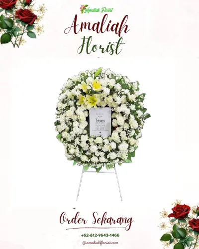 Krans Bunga Duka Cita di Purwosono